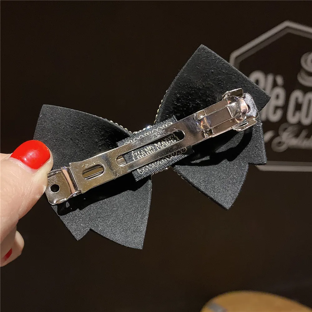 Bow Rhinestone Hair Accessories Girls Hair Claw Fashion Headwear Women Barrettes Summer Vintage Hair Clip Wash Face Hair Holder