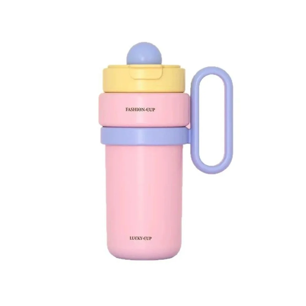 

Новая изолированная бутылка для воды емкостью 900 мл с ручкой из соломы, дорожная кофейная кружка из нержавеющей стали, герметичная термос с холодной изоляцией