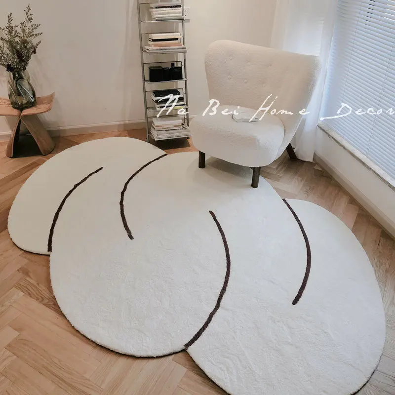 

Cute Cloud Living Room Thickened Carpet Rice White Sofa Coffee Table Carpets Bedroom Bedside Dresser Cloakroom Decorative Rugs