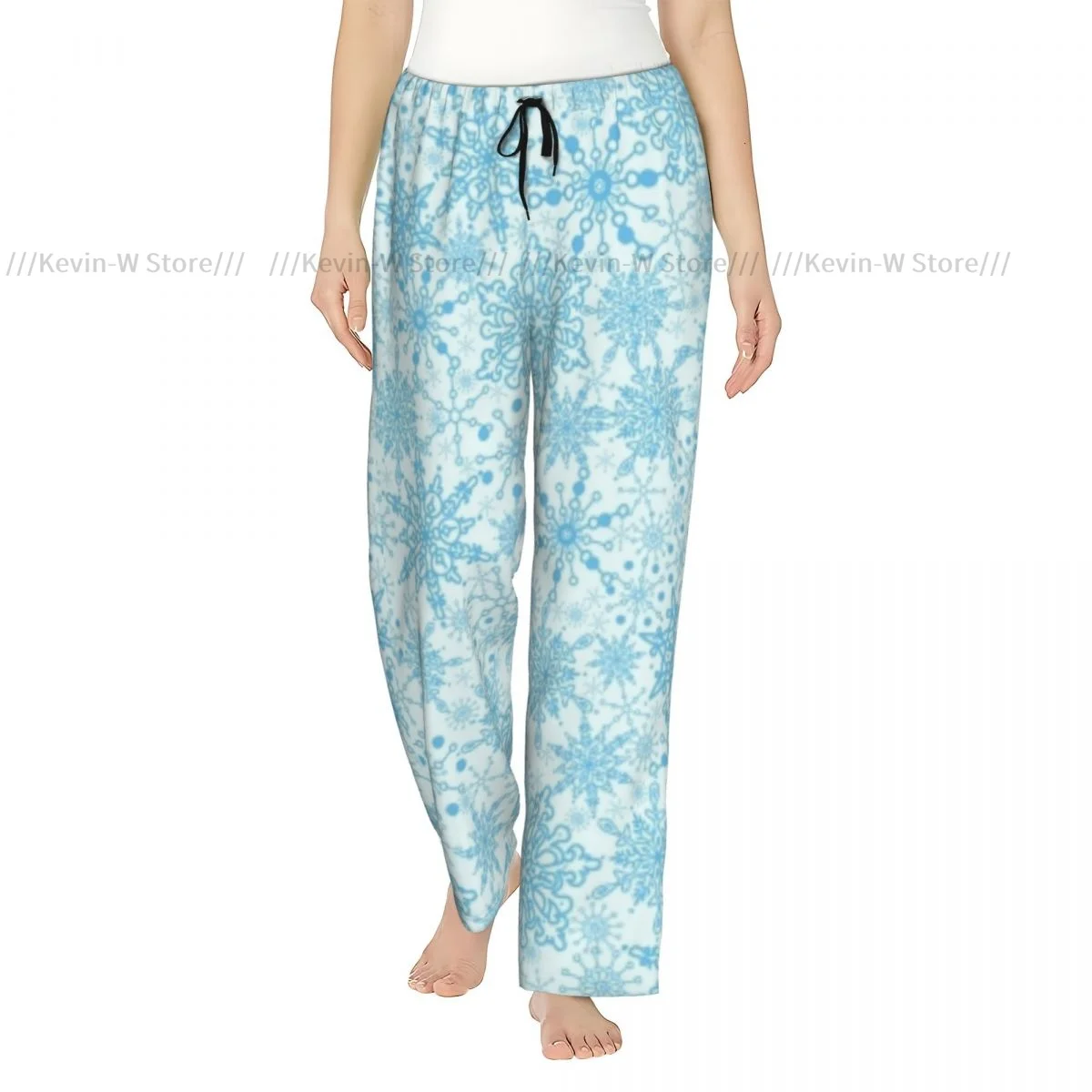 

Women Snowflakes Christmas Theme Flannel Pajama Pants Soft Warm Sleep Pants Cozy Winter Loungewear