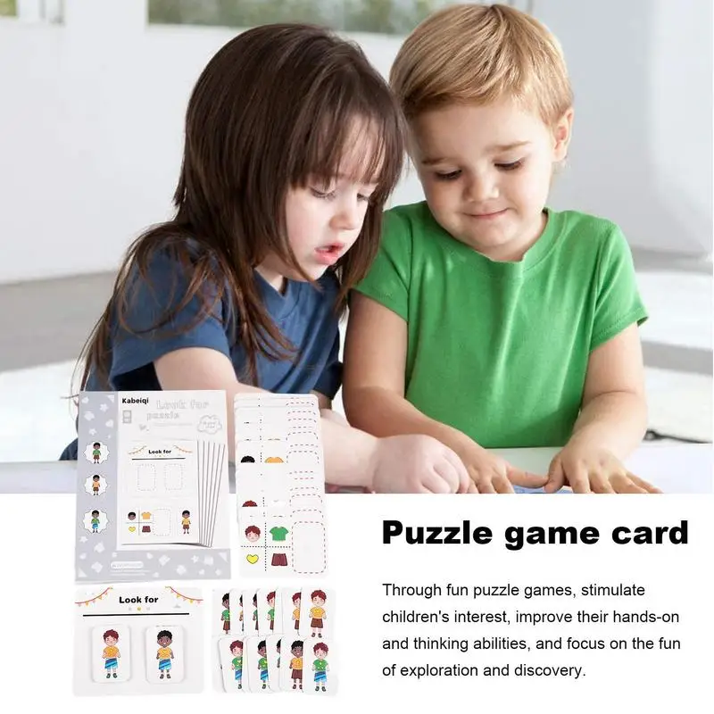 Puzzle Card Game Matching Game Cards For Preschoolers Maze Match Puzzle Game To Boost Brain Intelligence Development