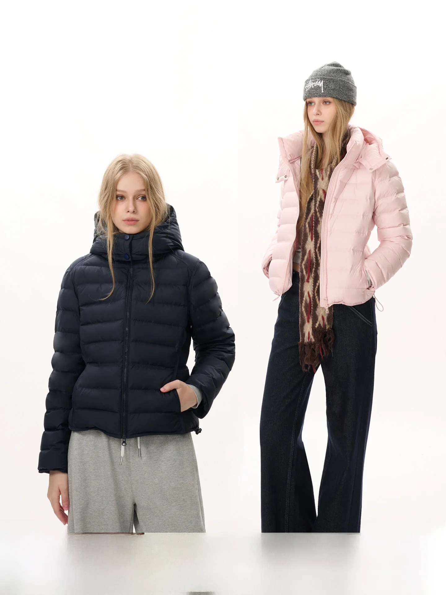 

Yuuue Women's Fitted ort Hooded down Jaet 2025 Winter New 90 White Du down Warm Casual Outerwear Street Sle Polyester...