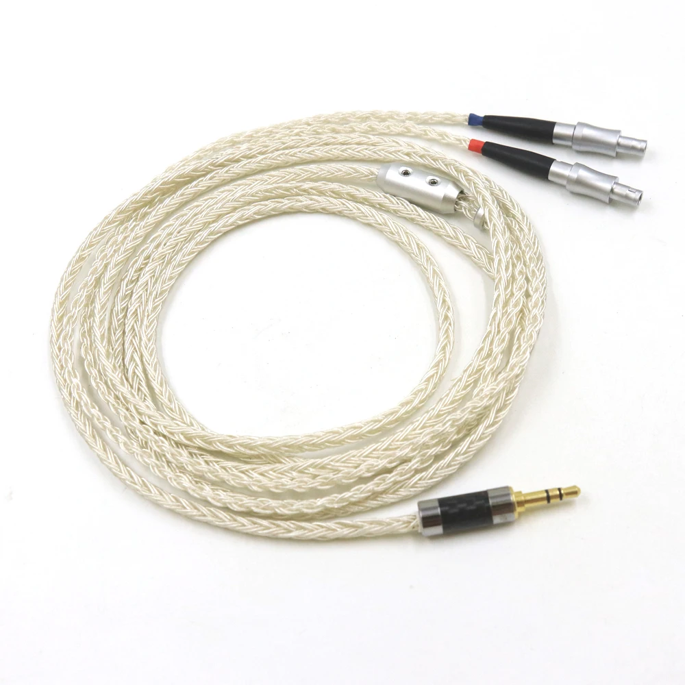 

16 Core Silver Plated Headphone Cable For Sennheiser HD800 HD800s HD820s HD820 Enigma Acoustics Dharma D1000