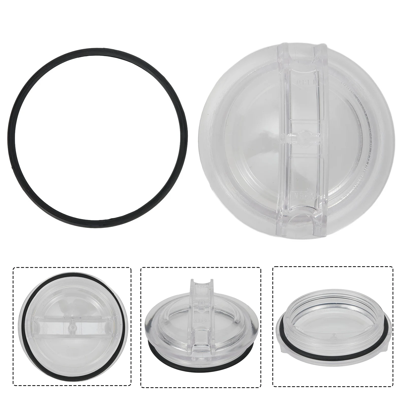 

Clear High Quality Brand New O-ring Threaded Cap Delicate Exquisite Highly Match Polycarbonate Pool Pump Lid Spas