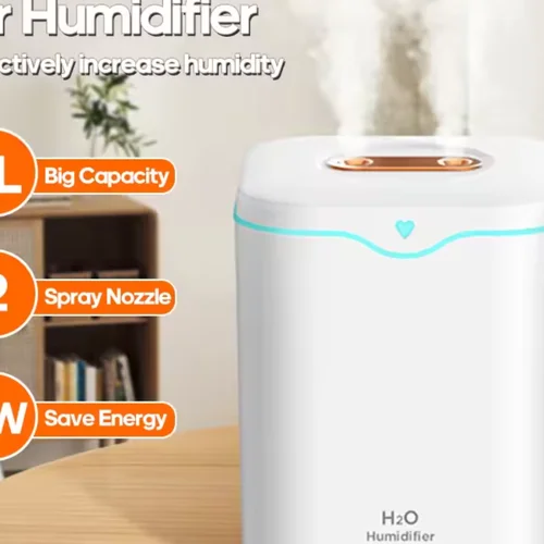 가정용 USB 대용량 공기 가습기, LED 램프 포함, 초음파 에센스 오일 디퓨저 아로마, 3 깍지, 짙은 안개 공기 청정기, 2L  Best5
