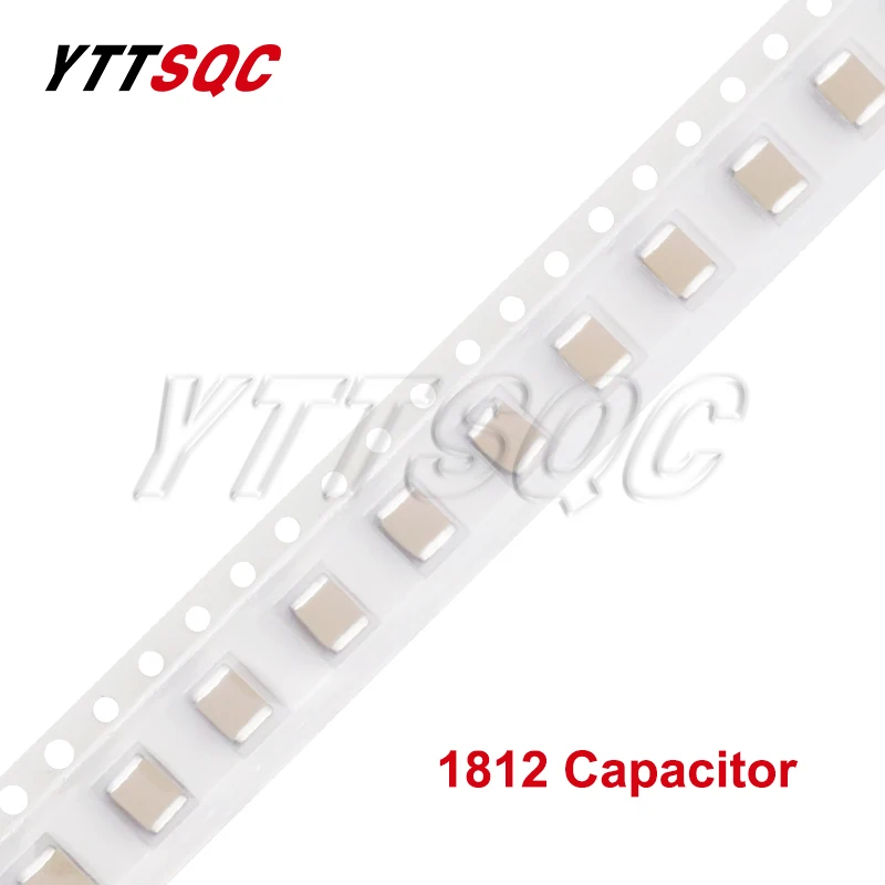 50pcs 1812 smd chip capacitor 1nF 2.2nF 4.7nF 10nF 100nF 1uF 2.2uF 4.7uF 22uF 47nF 2KV 50V 100V 25V 630V X5R