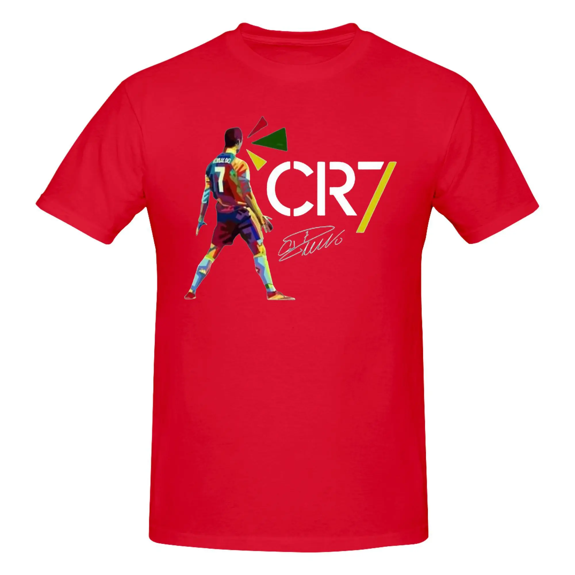 CR7s Cristianos Ronaldos T-Shirts Men Women  Humor 100% Cotton Tee Shirt Crewneck Short Sleeve T Shirts Summer Clothes