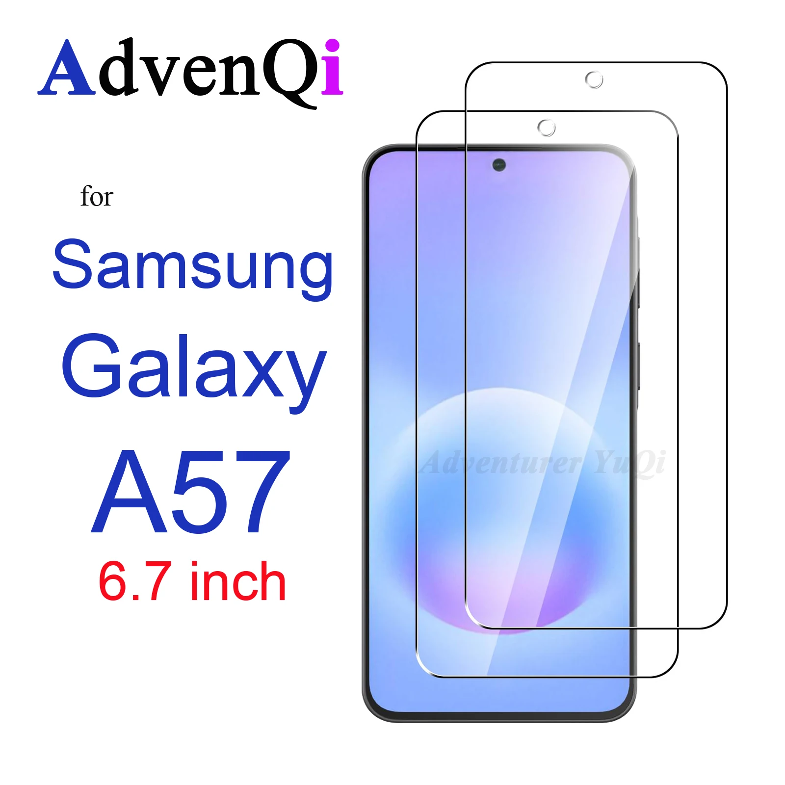 Displayschutzfolie für Samsung Galaxy A57 5G 6,7 Zoll, gehärtetes Glas, HD-Kristall-Mica, 9H, kratzfest, stoßfest, kompatibel mit Hüllen – Detail 1