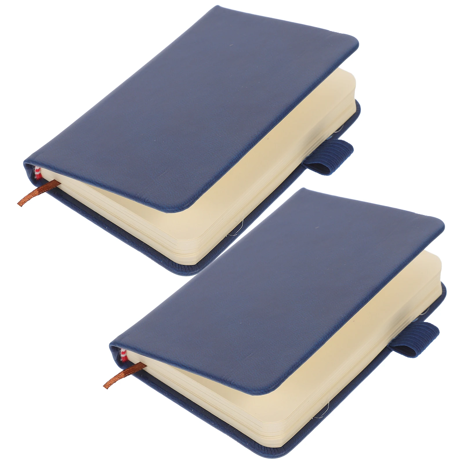 

2pcs Lined Notebook Small Sized Pocket Journal Business Conference Notepad Office Supplies Lightweight Portable School