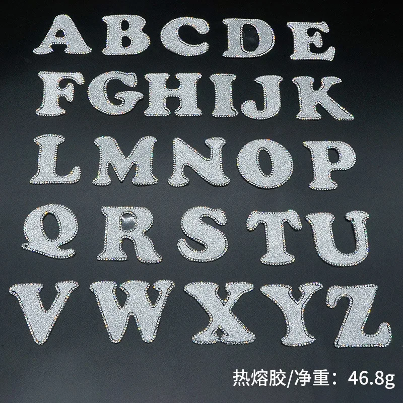 A-Z 26 sztuk/zestaw list naszywki na ubrań żelazko na plastry na odzież termoadhezyjne naszywki Clorhing naklejki żelazko na listy