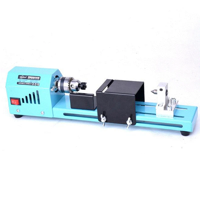 

DIY Mini Wood Lathe Machine Miniature Buddha Pearl Lathe Grinding Polishing Woodwork Tool Drill Woodworking Lathe 150W