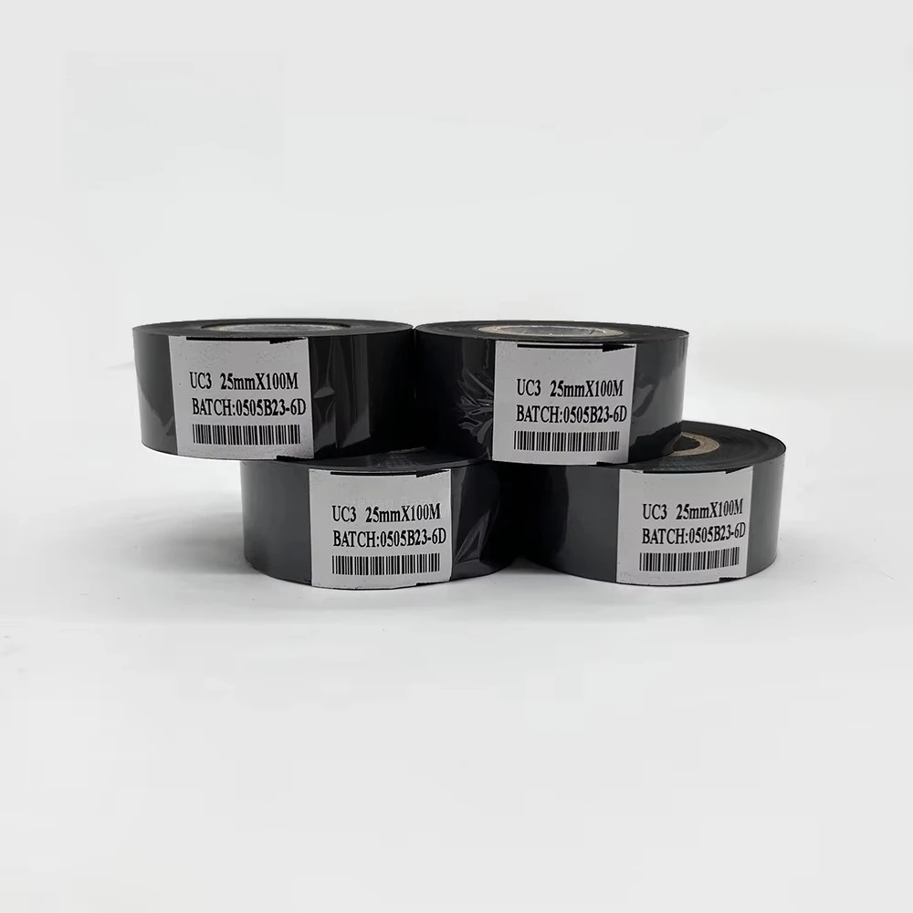 

Black 30mm Width Date Coding Foil Supplier Hot Stamping Ribbon for HP241b Coding Machine Hot Coding Foil