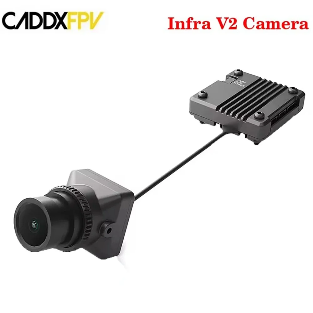 Kamera CADDX Infra V2 Bezświetlna Nocna Kamera Analogowa VTX 0 Lux Super WDR 1500TVL Czarno-Biały Czujnik do Drona RC FPV