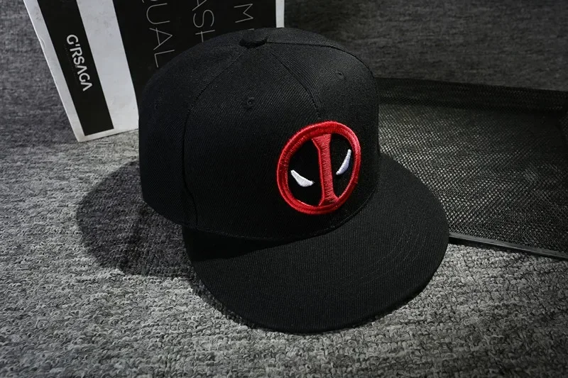 Deadpool and Wolverine Cartoon Embroidery Hip Hop Fashion Snapback Hat Cotton Casual Flat All-match Baseball Cap for Men Women