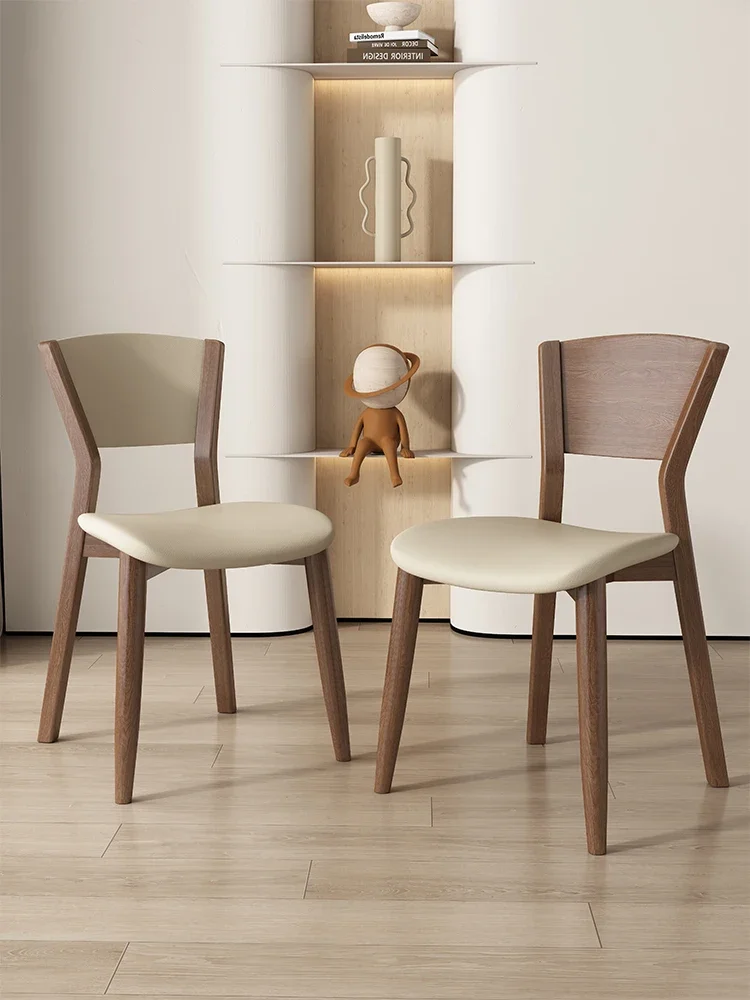 Wooden Minimalist Designer Bedroom Dining Chairs Nordic Modern Kitchen Chairs Cadeiras De Jantar Dining Room Furniture Soft