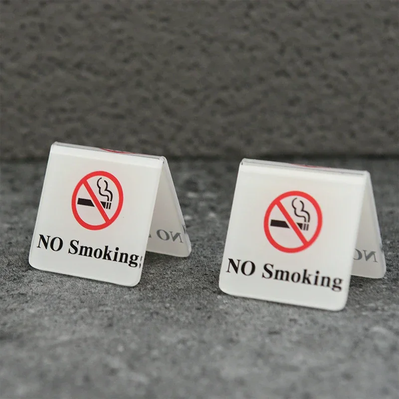 Do Not Smoke Acrylic Table Sign Creative No Smoking Signs Table Sign No Smoking Plaques Warm Reminder Board Warning Sign