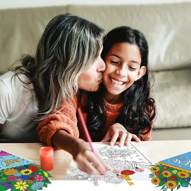 

Набор для раскрашивания цветочных букетов Цветочный набор для рукоделия «Сделай сам» Набор из 6 раскрасок цветов ручной работы Обмен цветочной бумаги на весну