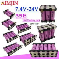 2S1P 3S2P 4S1P~5S2P 6S2P 7.4v 10.8V 14.8v 18V 24V 35E 18650 battery pack   custom welding 3500mAh / 7000mAh Li-ion battery