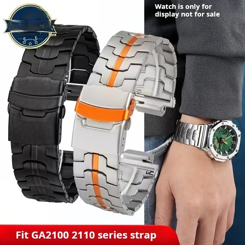 ل كاسيو G-SHOCK GA2100 2110 GA-B2100 حزام الساعات سبائك التيتانيوم محول سريع GA-2100 حزام نشر مشبك ساعة اكسسوارات