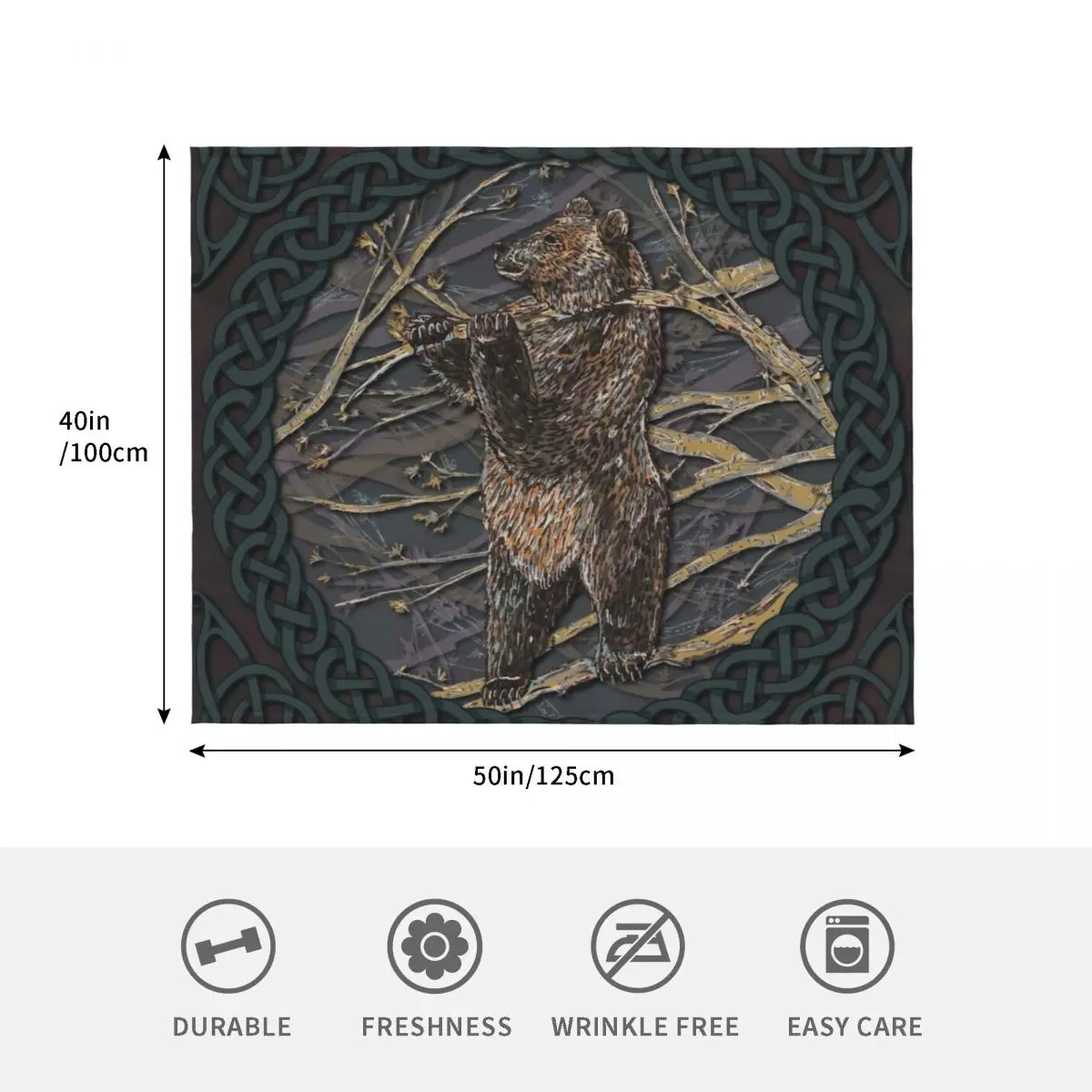 بطانية رمي الدب السلتيك أرائك كلاسيكية للسفر أنعم البطانيات #4