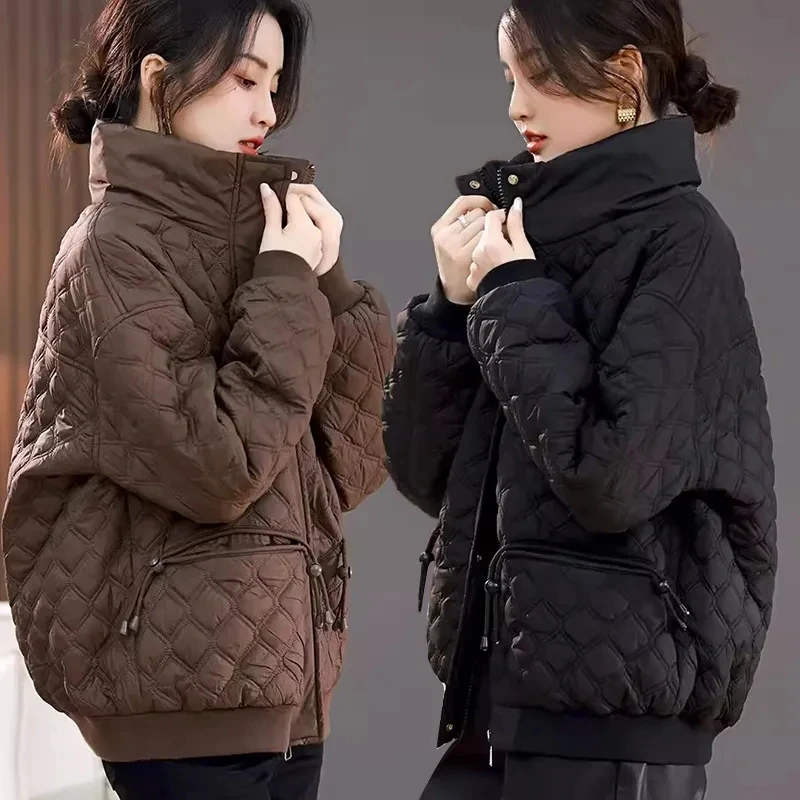 High-end Cotton-padded Jacket Women Autumn Winter 2024 New Clip Cotton-padded Jacket Leisure Short Down Ms. Cotton-padded Jacket