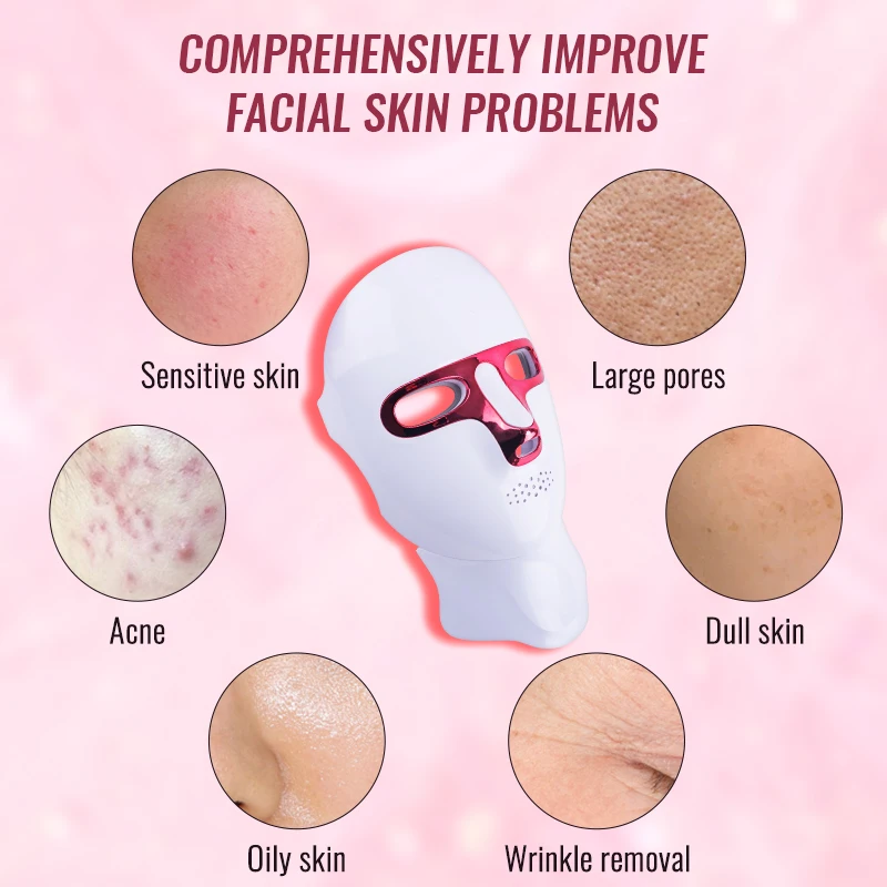 Hautpflege 7-Farben-Maske zur Kontrolle von Öl, zur Aufhellung der Haut, Verbesserung der Rötung und Hyperpigmentierung, Reparatur von Akne, Beruhigung der Haut und Tiefenreparatur