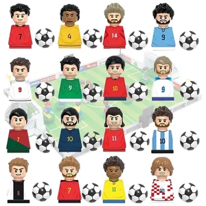 Berühmte Fußball -Feldstadionblöcke, Mini -Figuren des Fußballspielers, Match Building -Ziegel, Spielzeuggeschenk für Kinder 10 Hauptverkaufsstadion Lego Stadium - №10