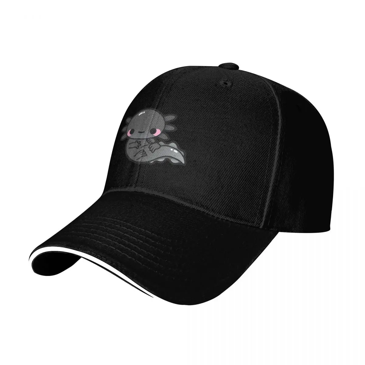 Melanoid Axolotl Baseball Cap Vintage Retro Embroidered Lightweight Packable Gift for Him Her