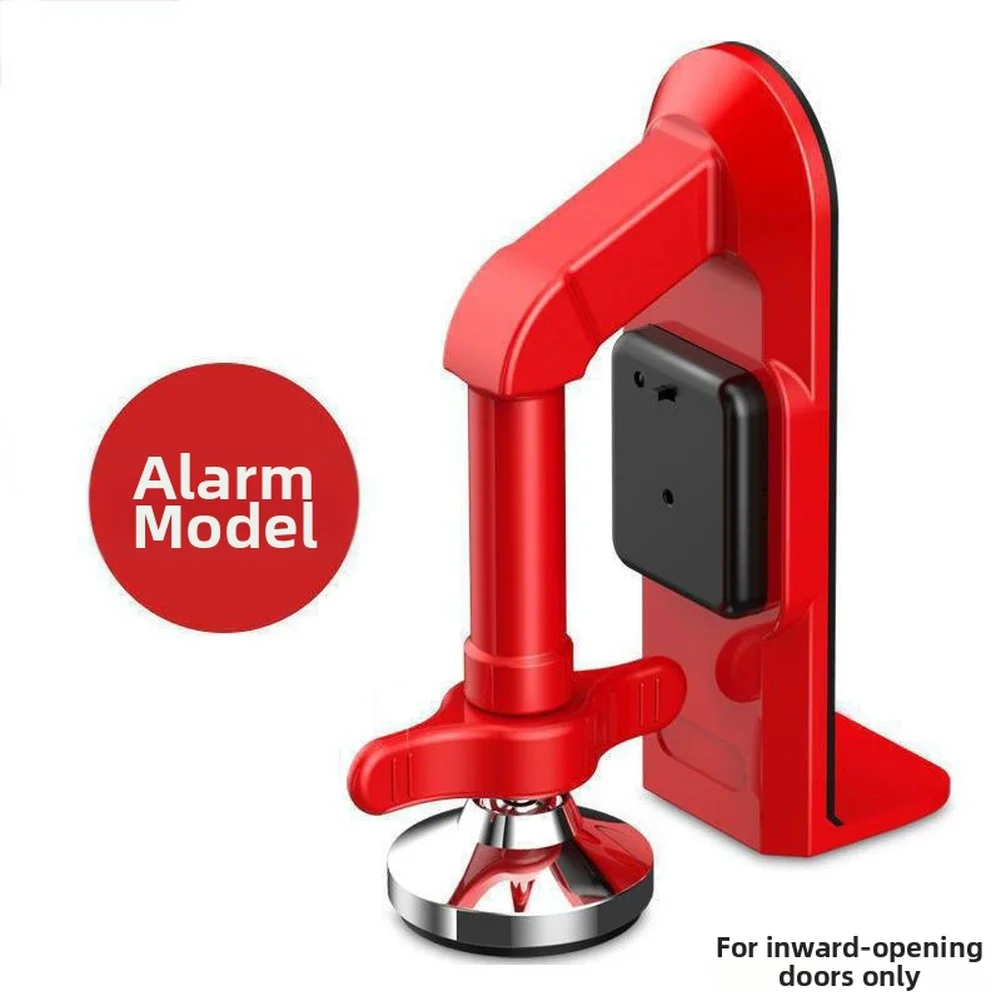 Portable Anti-Theft Door Stop with Alarm Compact for Hotels Apartments Travel Use Quick Release Lightweight Alloy Build