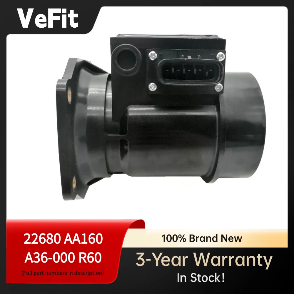 

Mass Air Flow Sensor MAF 22680-AA160 A36-000 R60 for Subaru Impreza WRX 2.0 Turbo Legacy 2.2 2.5 Outback 2.5 1995-2007