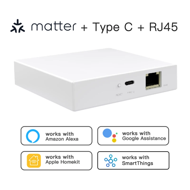 RSH Matter Gateway Tuya Zigbee Smart Home Hub Bridge Support Alexa Google Home HomeKit Smart Life App Control Matter Devices