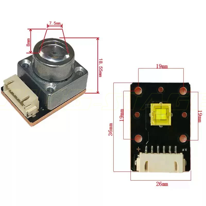 Stage Light Repair Accessories 180W LED Moving Head Light Module Light Source Lamp Night Fishing