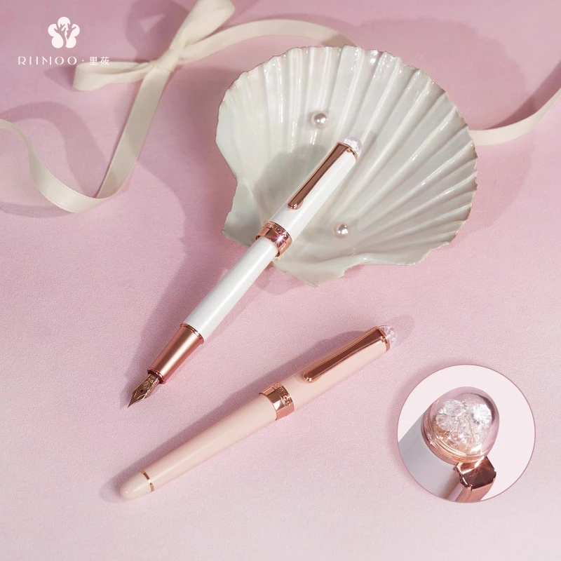 RIIMOO 520 Rose Gold Pen Star Moon Journey Women's Gift Box Girls' High end Exquisite Set Birthday Exclusive Practice