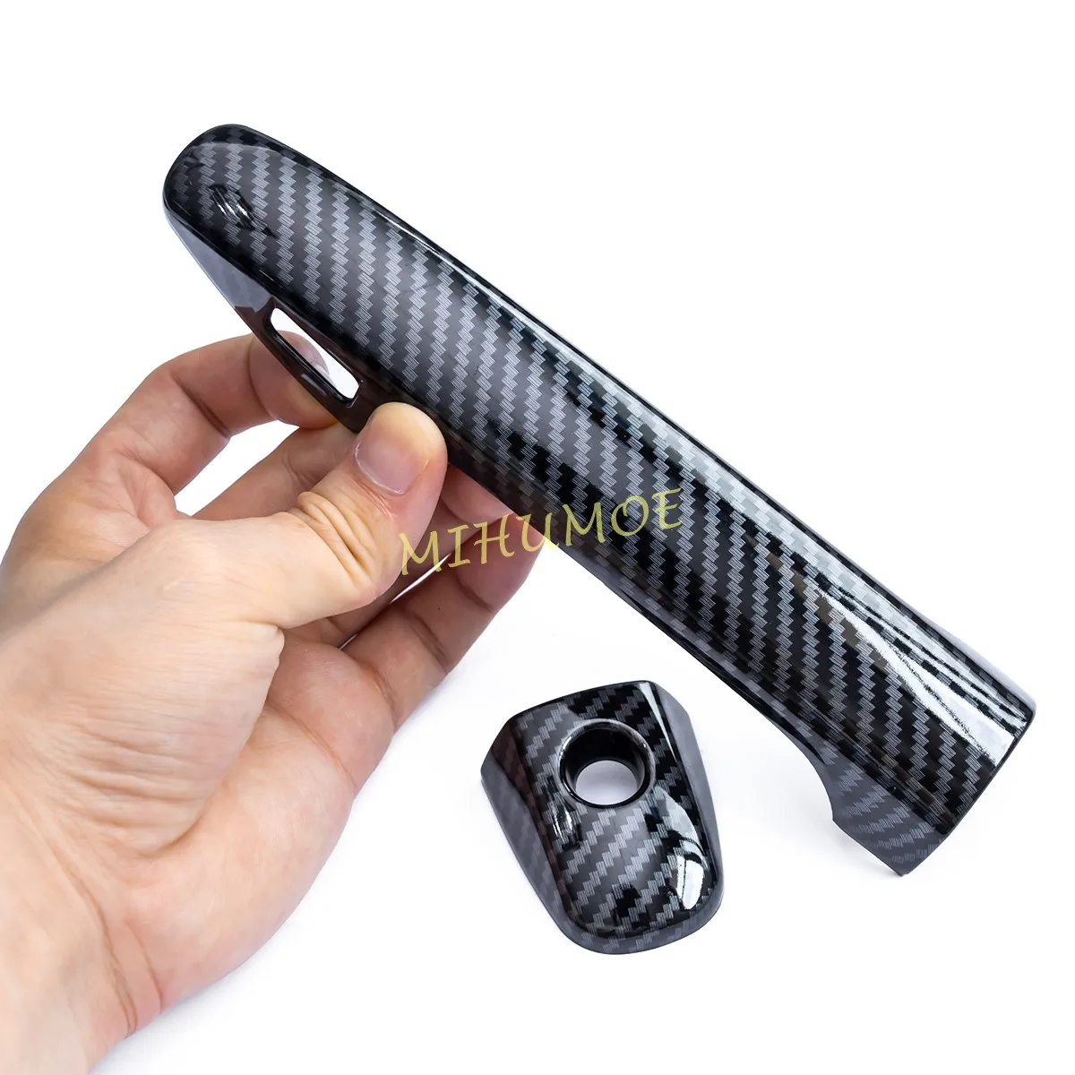 For Subaru Outback 2021 2022 2023 2024 2025 Carbon Fiber Car Door Handle Strip Cover + Bowl Cup Surrounds Trims Accessories view 4