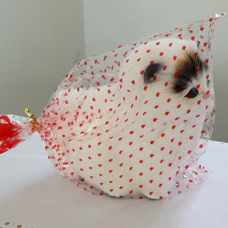 Juguete de peluche de gato de simulación de pelo de oveja auténtica, muñeco electrónico para mascotas con sonido Meow, bonito juguete para mascotas para niños