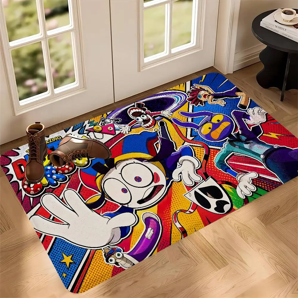 Cartoon The Amazing Digital C-Circus Kitchen Mat Cheaper Anti-slip Modern Living Room Balcony Printed Modern Home Decor