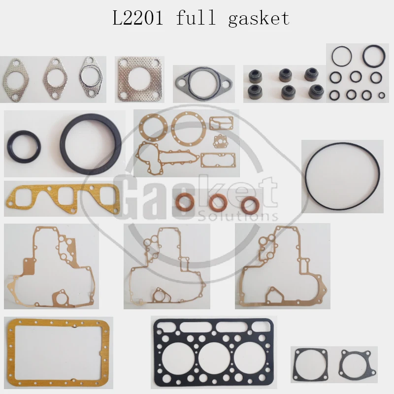 

L2201 Full Gasket Set With Cylinder Head Gasket For Kubota 15321-03310