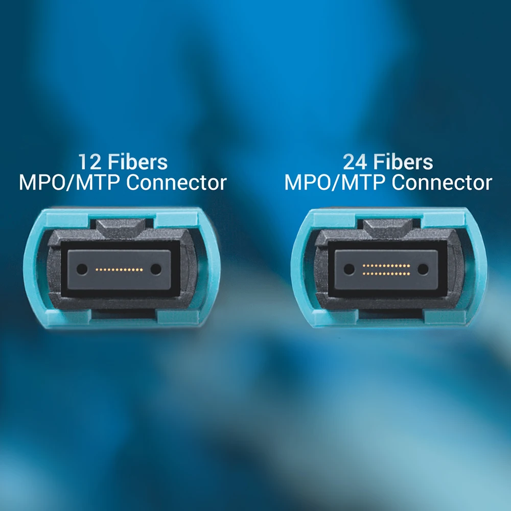 Imagem -04 - Adop para Mpo Mtp para Cabo de Fibra Mpo 12 Fibras Femininas 40gbe 40gbase-sr4 Om3 Multi-mode Cabo de Fibra Óptica tipo b