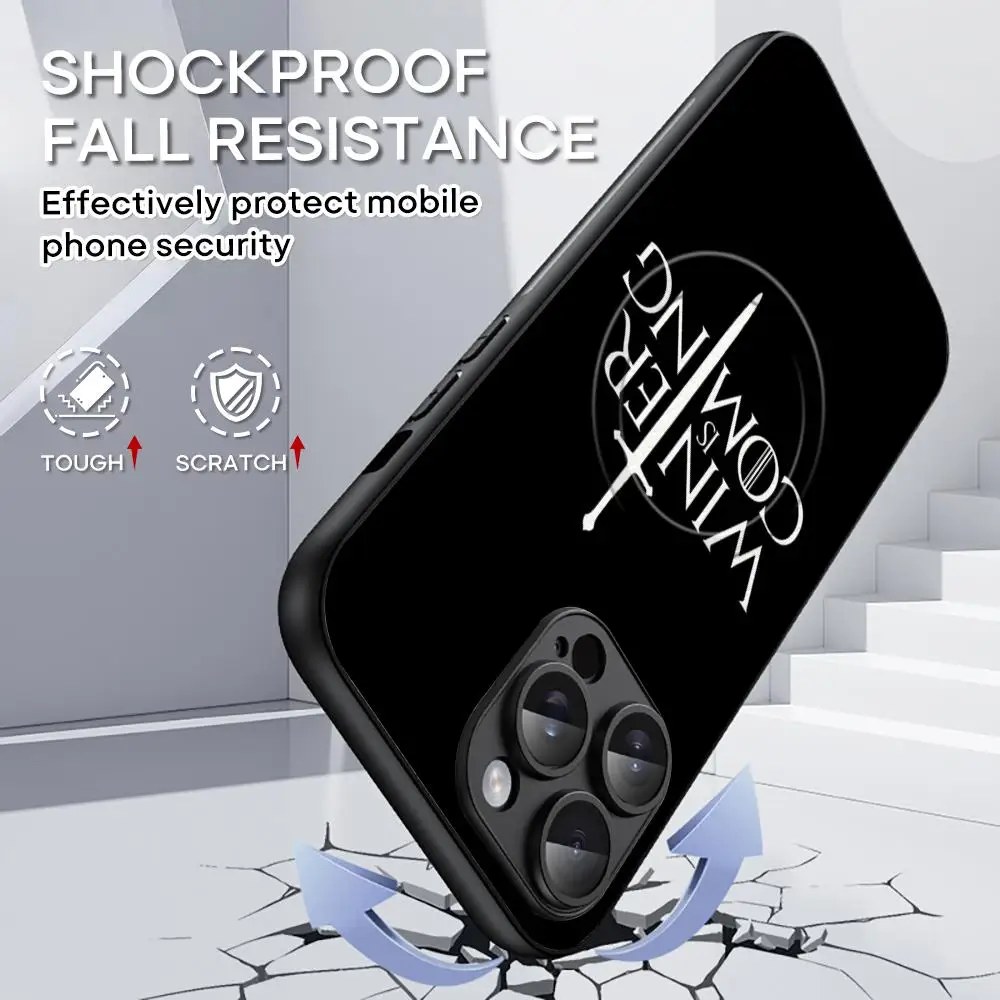 حافظة لهاتف آيفون 16 15 14 13 12 11 Plus Pro Max الفاخرة الراقية من جلد الغنم Magsafe