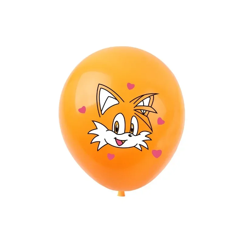 12pcs Sonic Hedgehog Party Supplies Set Latex Balloons Kids Hedgehog Sonic Birthday Decorations Globlos Baby Shower Decor Gifts