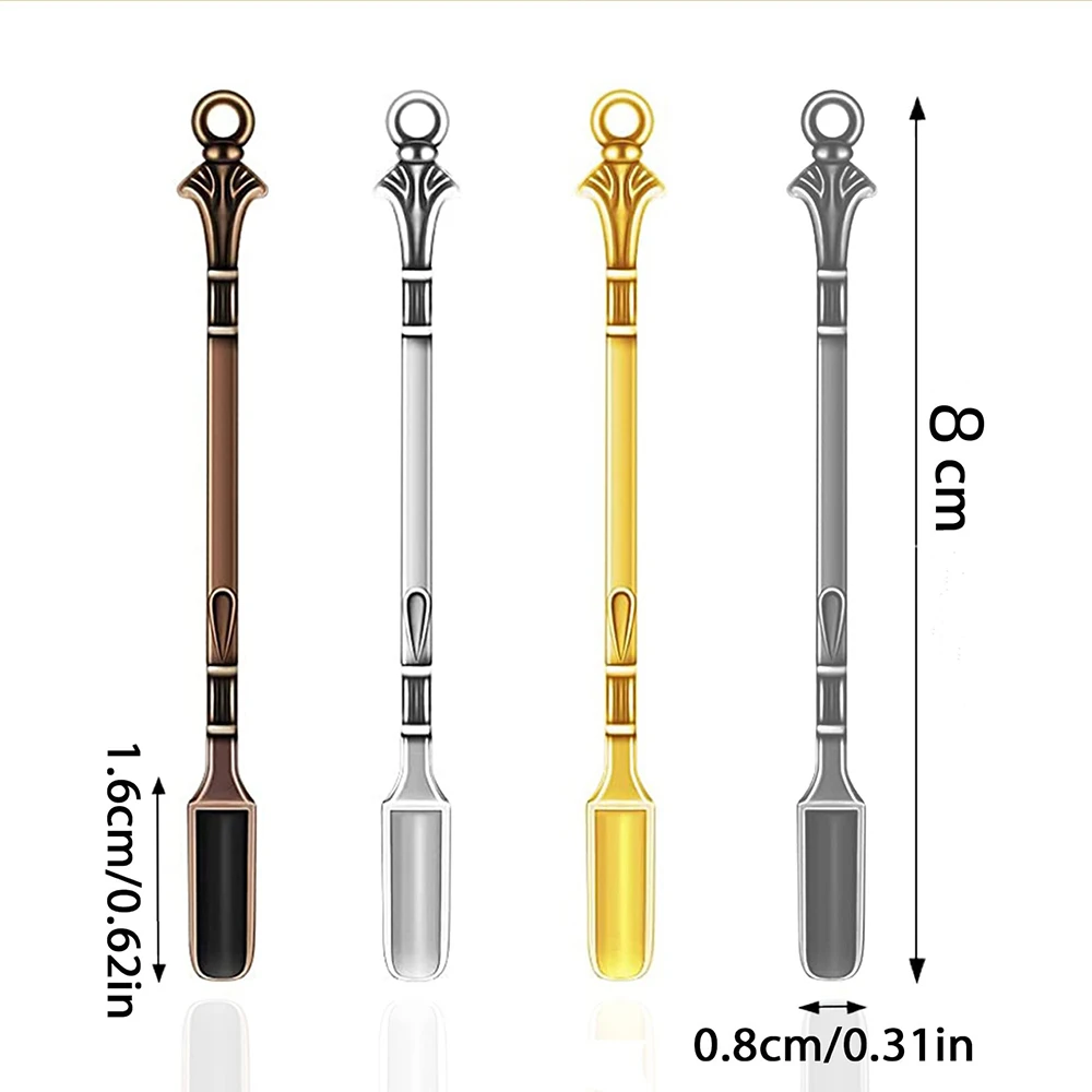 10Pcs Mini metalowa łyżka Łopata do herbaty w proszku Łopata do deserów Sól Łyżeczka Narzędzia Gadżet kuchenny Mieszanie herbaty lub kawy do naczyń z miodem