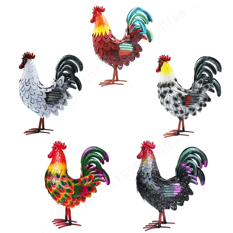 metal-rooster-sculpture-hand‑made-metal-yard-art-ornament-american-style-decor-for-indoor-outdoor-garden-lawn