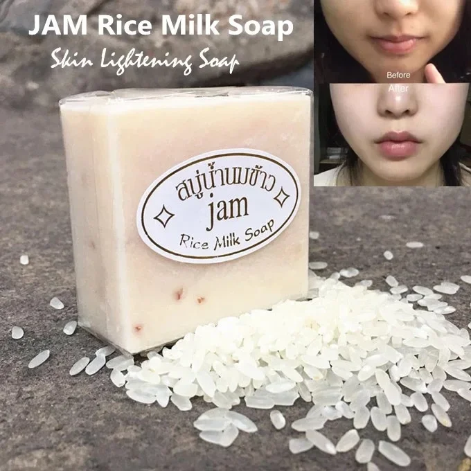 Thailand  Rice Milk Soap Original Wholesale Handmade Soap Rice Milk Whitening Goat Milk Soap Rice for Whitening