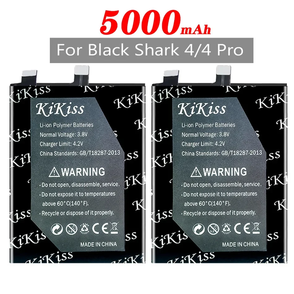 KiKiss BS08FA Bateria de substituição mais recente para Xiaomi Black Shark 4/4 pro 4pro Shark4 Bateria de telefone de lítio de alta qualidade 5000mAh