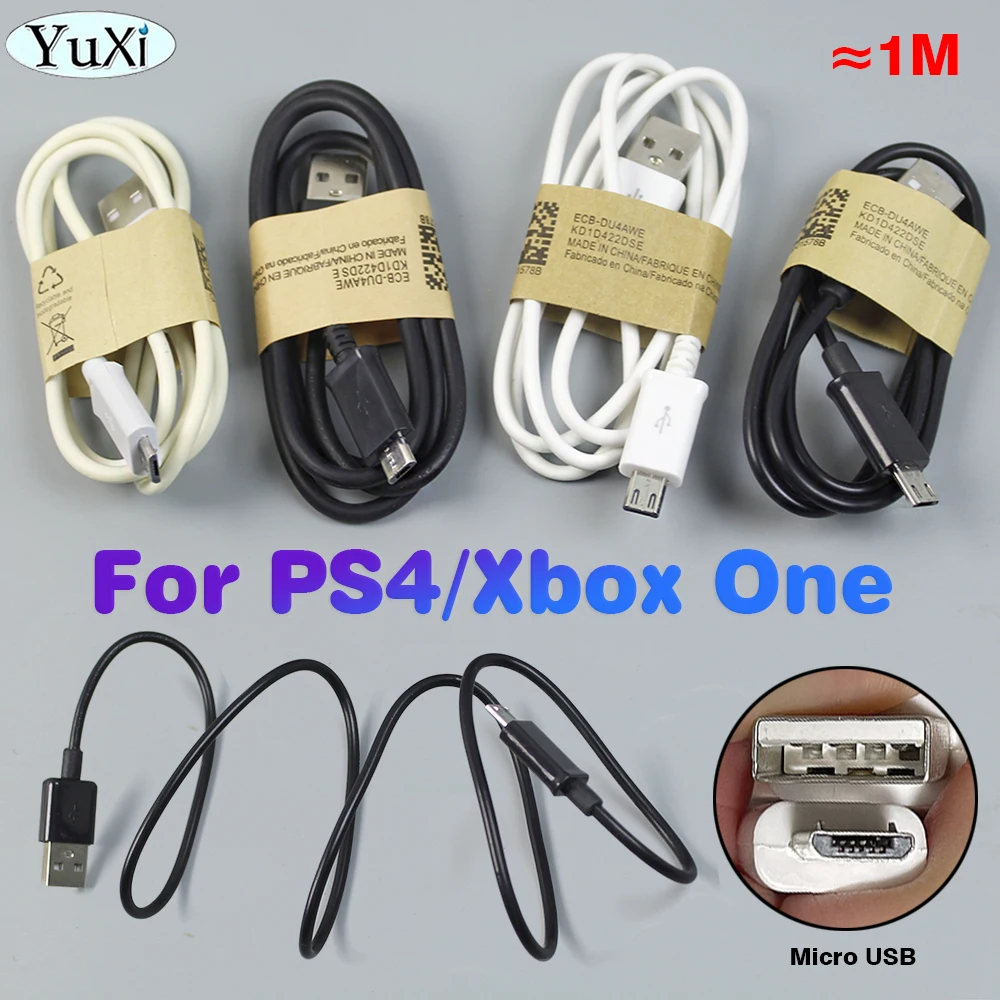 1 piece Charging Data Cable For Xbox One/PS4 Micro USB Extension  Cable Game Controller Power Cord For Mobile Phone Data Cable