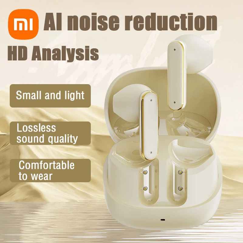 Xiaomi Q21 Wireless Bluetooth Earphones In Ear Long Range Plating Noise Reduction Sports Digital Display Touch New Earbuds