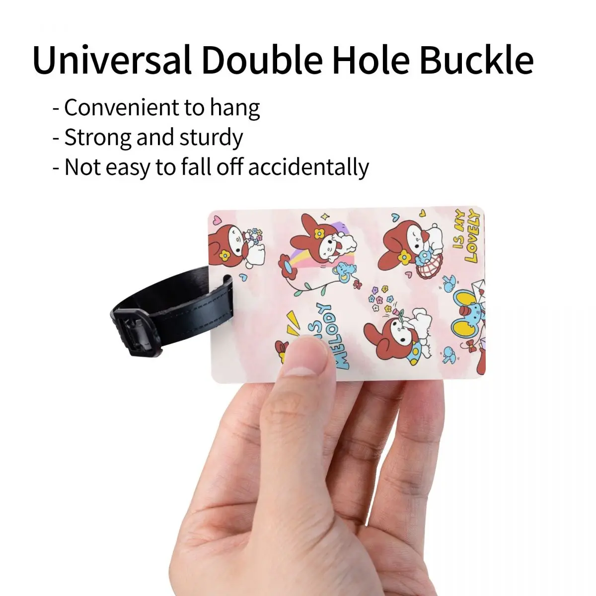 Custom Cartoons Melody Luggage Tag Travel Bag Suitcase Privacy Cover ID Label