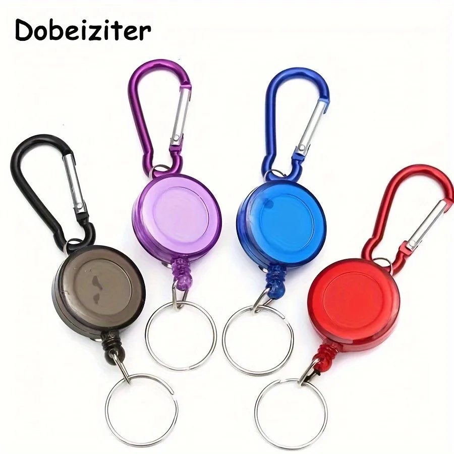 Customizable Retractable Badge Holder with Easy Pull Buckle - Durable Aluminum Alloy for Outdoor Adventures & Work Hanging