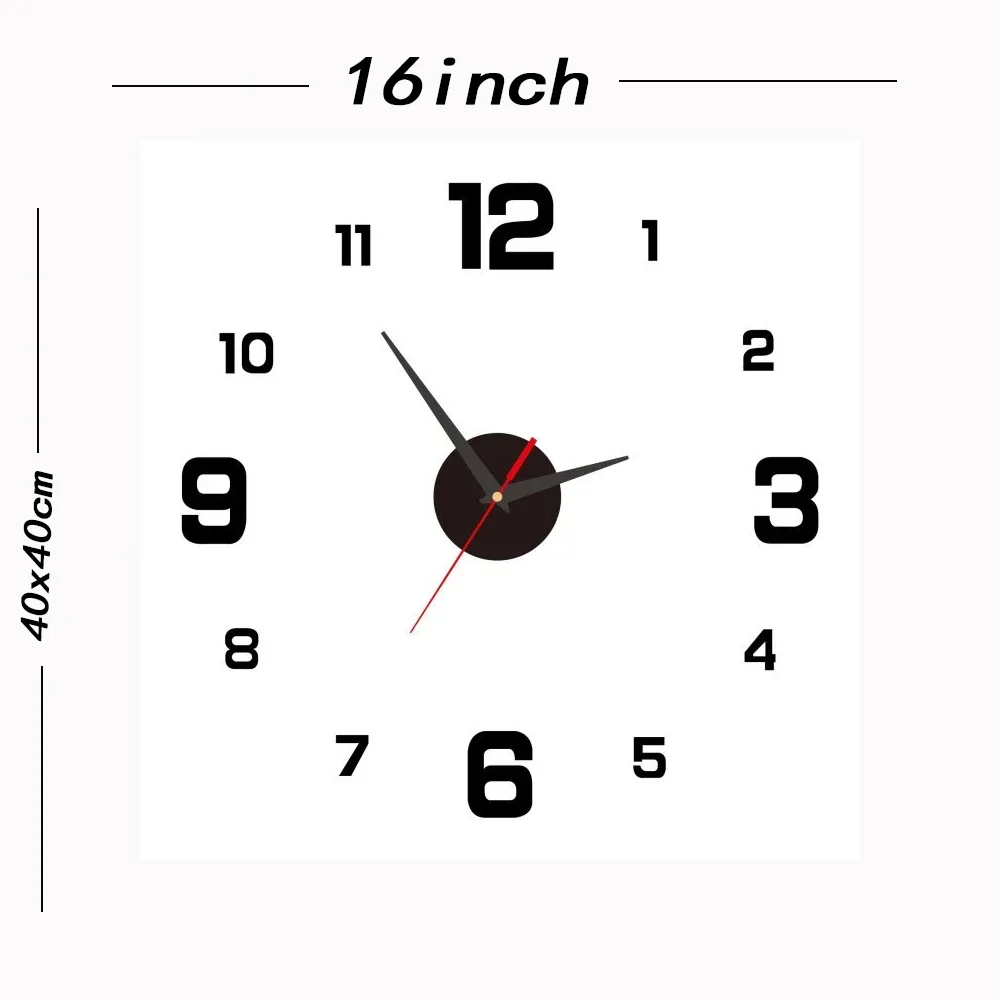 8 Inch Large Vintage Round Decoration Home Bedroom Time Kitchen Nordic Wall Clock Non-Ticking Clock for bedroom