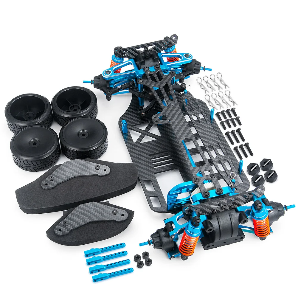 

1: 10 Remote Control 4WD Alloy Metal and Carbon Racing Frame Kit for TAMIYA TT01 TT-01-TG High Quality Toy Car Frame